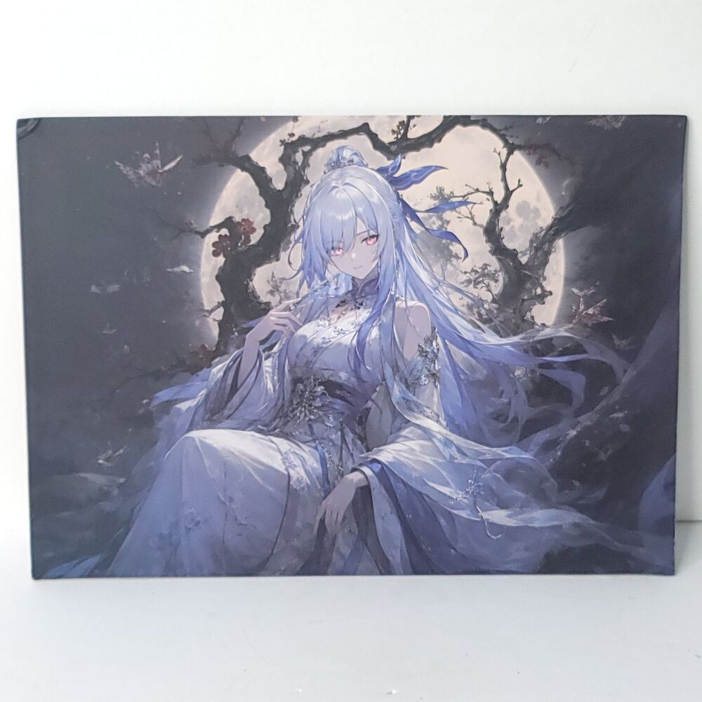 Jingliu Dark Moonlight Waifu Card Anime Girl Wall Art Oversized Board A5